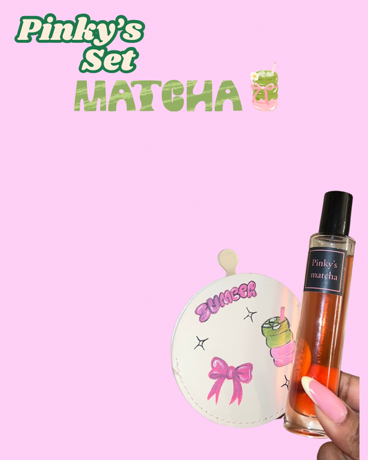Set pinky’s matcha perfume 🍵